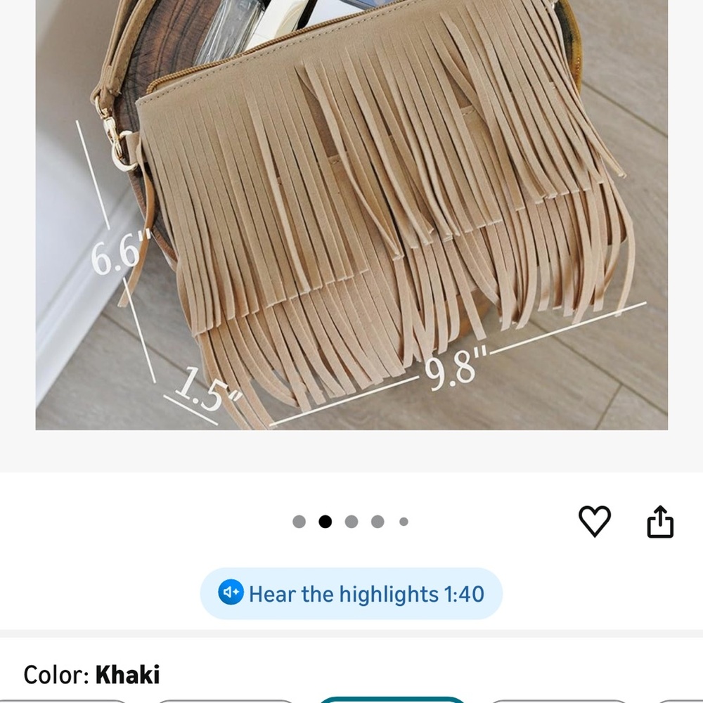 Fringe crossbody or wristlet - Picture 2 of 7